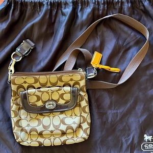 Coach Crossbody - Small brown/beige bag